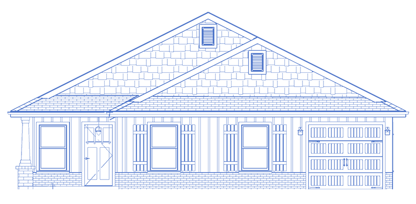 america-house American House Drawing