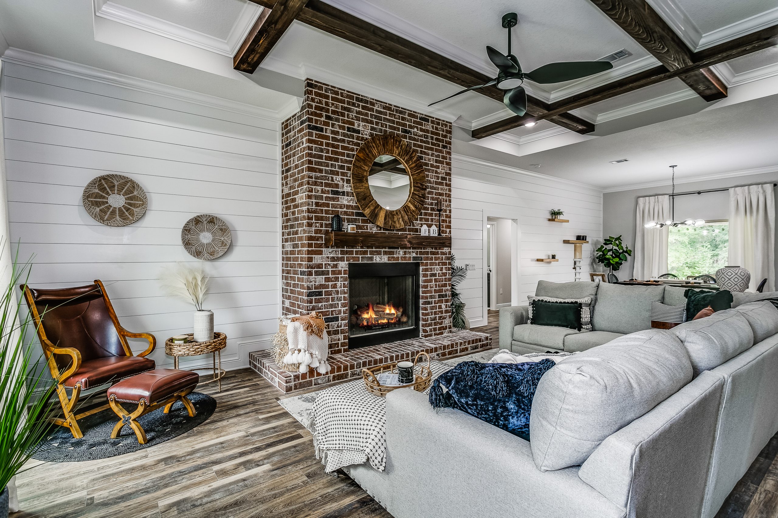 Living Room in the Yellow River Ranch Model Home - Seraphine Floor Plan