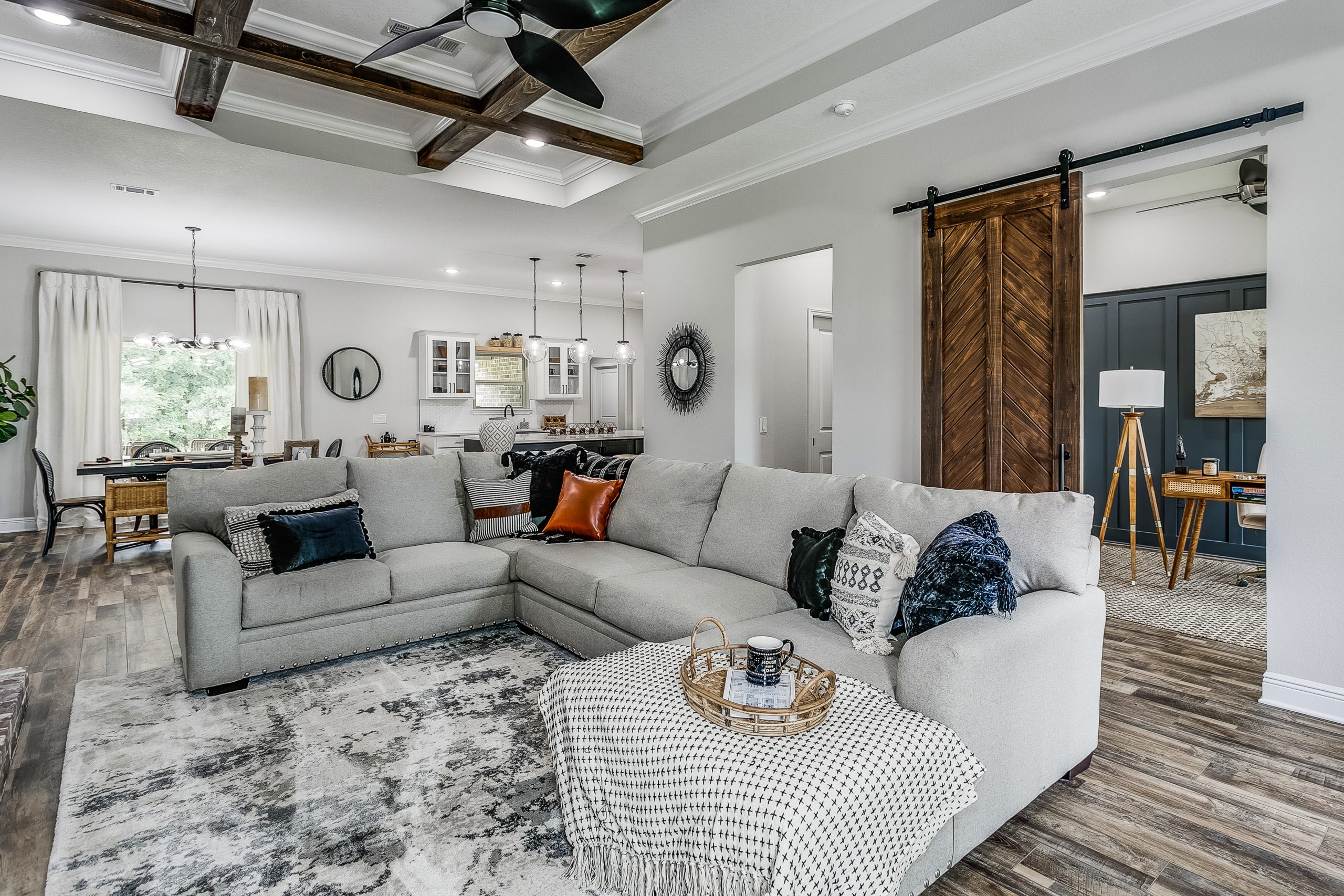 Living Room in the Yellow River Ranch Model Home - Seraphine Floor Plan